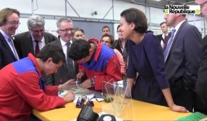 VIDEO. Saint-Pierre-des-Corps : Najat Vallaud-Belkacem en visite au lycée Martin-Nadaud