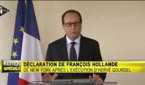 François Hollande : "la France ne cédera jamais au terrorisme"