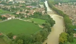 La ville de Montpellier vue du ciel après les inondations