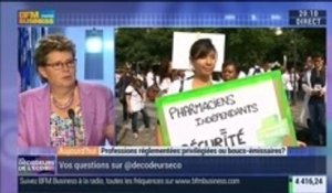 Les professions réglementées sont-elles des privilégiées ou des bouc-émissaires ?, dans les Décodeurs de l'éco - 30/09 3/4