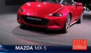 Le Mazda MX-5 en direct du Mondial Auto 2014