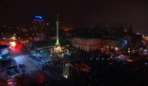 Émotion pour le premier anniversaire de la révolution ukrainienne