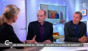 Gérard Davet et Fabrice Lhomme démentent les infos de "Valeurs actuelles" - C à vous - 15/10/2014