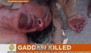 Premières images du cadavre de Kadhafi