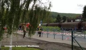 Godinne: collision entre deux trains de marchandises