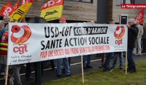Saint-Brieuc. Loi santé : la CGT a mobilisé 300 personnes