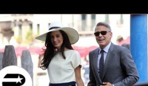 George Clooney et Amal Alamuddin acclamés à Venise