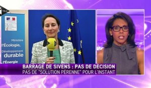 Royal:"Je souhaite que le site du barrage de Sivens soit évacué"