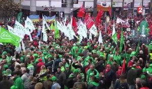 Les Belges dans la rue contre la politique d'austérité