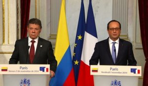 Déclaration conjointe à la presse avec M. Juan Manuel Santos, président de la République de Colombie