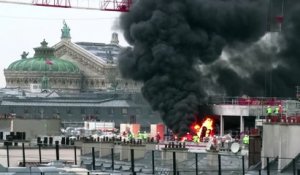 Incendie près de l'opéra Garnier