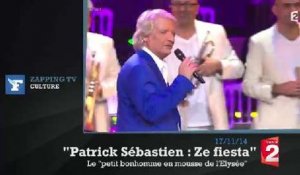 Zapping TV : Patrick Sébastien parodie le "Petit bonhomme en mousse" pour François Hollande
