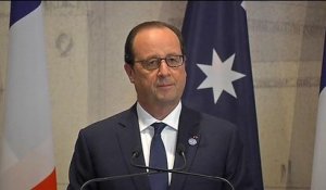 Hollande: "Thank you Australia"