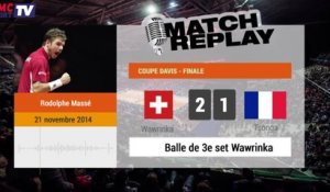 Tennis / Coupe Davis : le MatchReplay de Tsonga-Wawrinka - 21/11