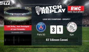 PSG-Ajax (3-1) le Match Replay avec le son RMC Sport
