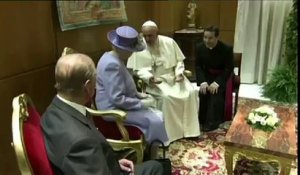 La reine Elizabeth II reçue par le pape François