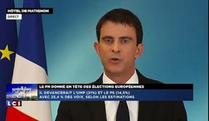 Manuel Valls: "Ce scrutin est plus qu'une nouvelle alerte, c'est un choc"