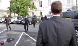 VIDEO. Comparution immédiate : gros déploiement de forces de police au tribunal de Châteauroux