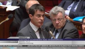 Valls sur le pacte de responsabilité: "Moi, je ne parle pas d'échec"