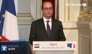 Hollande se dit prêt "à multiplier les actions" contre Daech en Irak