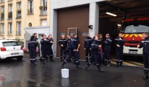 Ice bucket challenge des pompiers de Caen