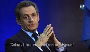 "Sarkozy a le droit de rester au Conseil constitutionnel"