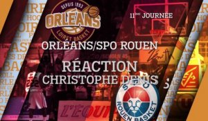 Réaction de Christophe Denis - J11 - Orléans reçoit le SPO Rouen