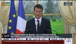 Présentation du calendrier des 155 réformes de Manuel Valls pour 2015-2016 (1/2) - 12/12