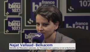 "Derrière les difficultés sociales, il y a aussi la question de la violence" - Najat Vallaud-Belkacem sur France Bleu 107.1