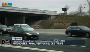 Autoroutes: Royal veut un gel des tarifs