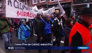 Calais : manifestation contre un "mur de la honte"