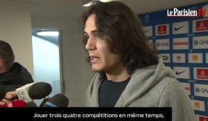 PSG-Montpellier. Cavani : «Il reste encore beaucoup de chemin»