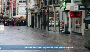 Explosion d'un colis suspect rue de Béthune à Lille