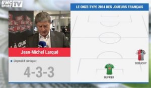 Football / France : L'équipe-type 2014 de Jean-Michel Larqué - 31/12
