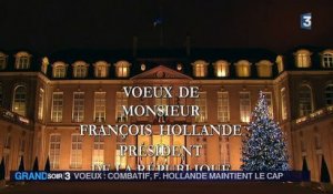 Vœux de François Hollande : un ton combatif