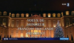 Voeux présidentiels : François Hollande confiant en l'avenir