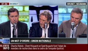 Brunet & Neumann : Charlie Hebdo : L'unité nationale est le mot d'ordre - 08/01