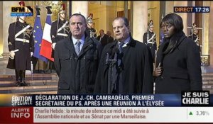 Attentat contre Charlie Hebdo: "Il est nécessaire que le pays se rassemble", Jean-Christophe Cambadélis (4/14) - 08/01