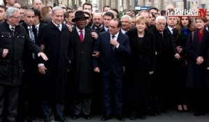 Marche républicaine : les applaudissements de Hollande aux Français