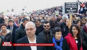 Marche républicaine : tour de France des manifestations