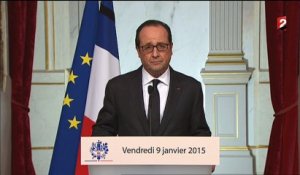 "Charlie Hebdo" : Hollande appelle à l'"unité" et la "solidarité"