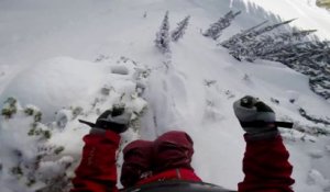 Ski hors piste en POV avec GoPro! Sensations extrêmes garanties