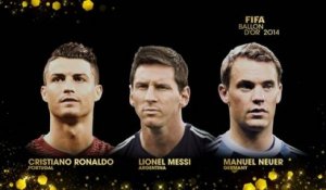 FOOT - BALLON D'OR 2014 : Ronaldo, Messi et Neuer finalistes