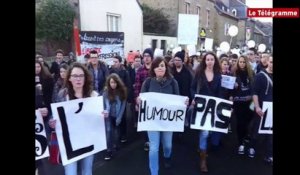 Guingamp. 500 lycéens défilent pour la liberté d'expression