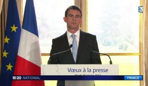 Lors de ses vœux à la presse, Manuel Valls évoque les "maux qui rongent notre pays"
