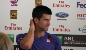 TENNIS - ATP - Rome - Djokovic : «C'est le sport ... »