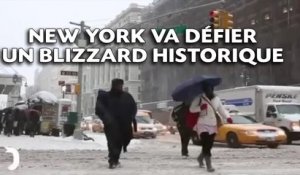 New York va d&#xE9;fier un blizzard historique