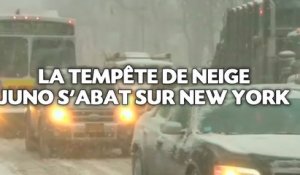 New-York sous une importante tempête de neige