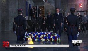 François Hollande en visite au Mémorial de la Shoah