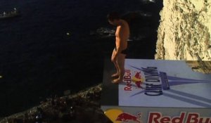 Première épreuve 2012 de plongeon extrême en Corse